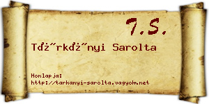 Tárkányi Sarolta névjegykártya